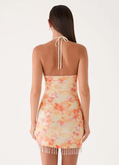 Hina Sequin Mini Dress - Sun Burnt Shimmer